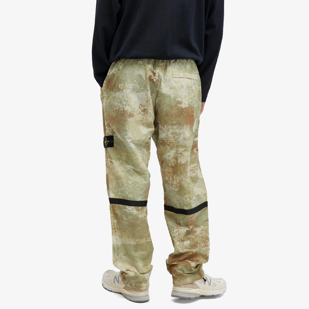 Stone Island Men's Grid Camo Pants Natural Beige